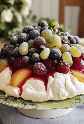 Sugared Fruit Christmas Pavlova