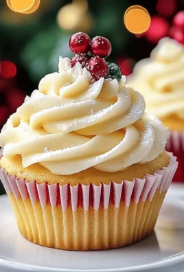 Christmas Vanilla Cupcakes
