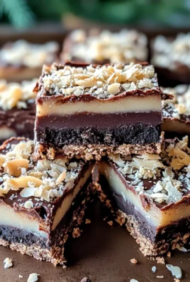 Christmas Chocolate Coconut Dream Bars