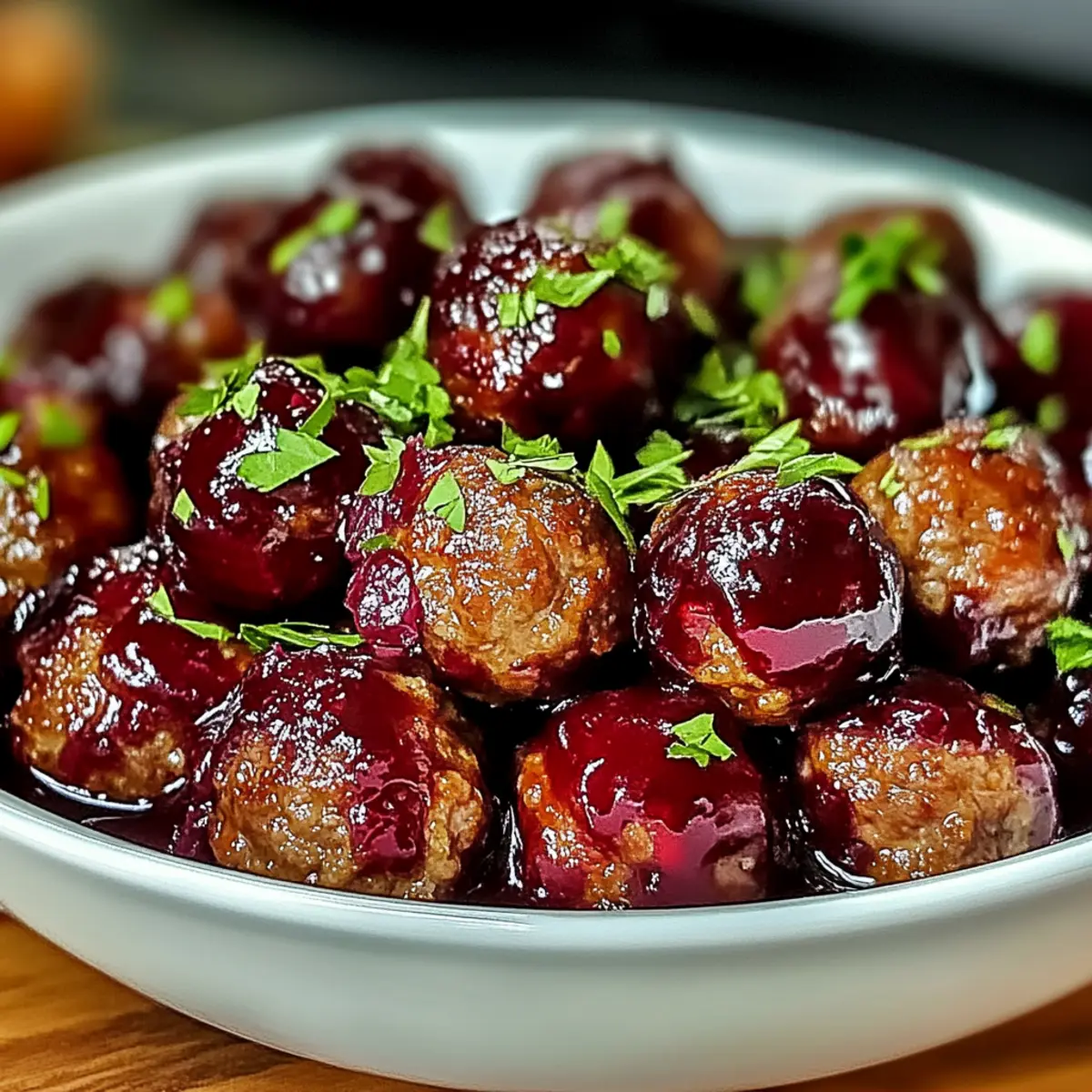 Christmas Cranberry Meatballs
