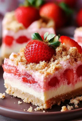 Strawberry Shortcake Cheesecake Bars