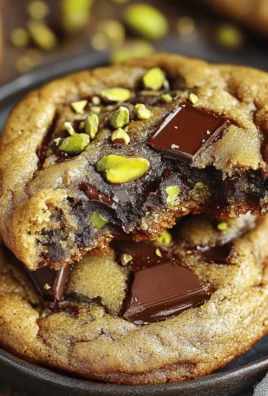 Salted Pistachio Chocolate Chunk Cookies