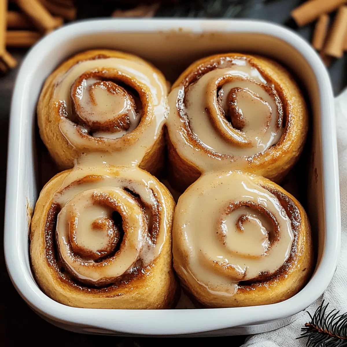 Soft & Gooey Gingerbread Cinnamon Rolls