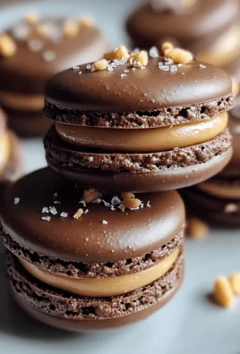 Decadent Chocolate Peanut Butter Macarons