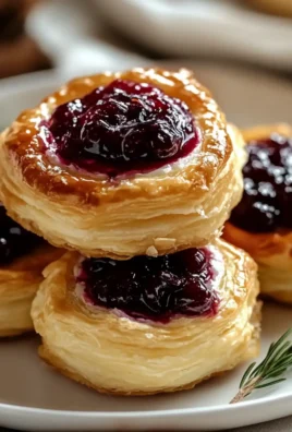 Cranberry Brie Puff Pastry Bites