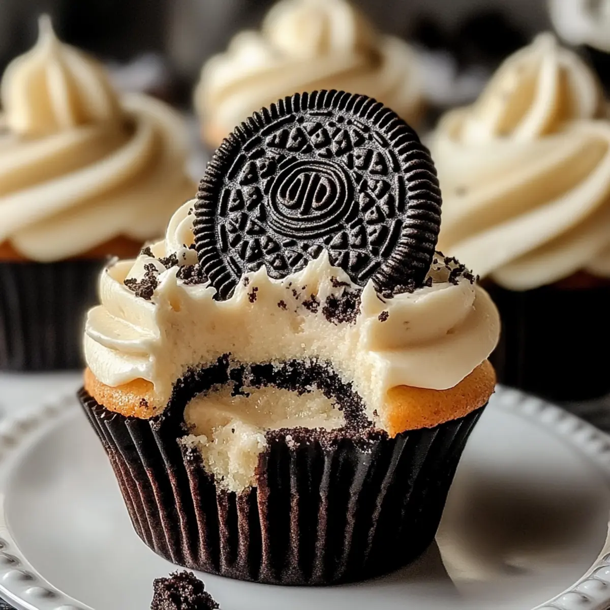 Christmas Oreo Cupcakes