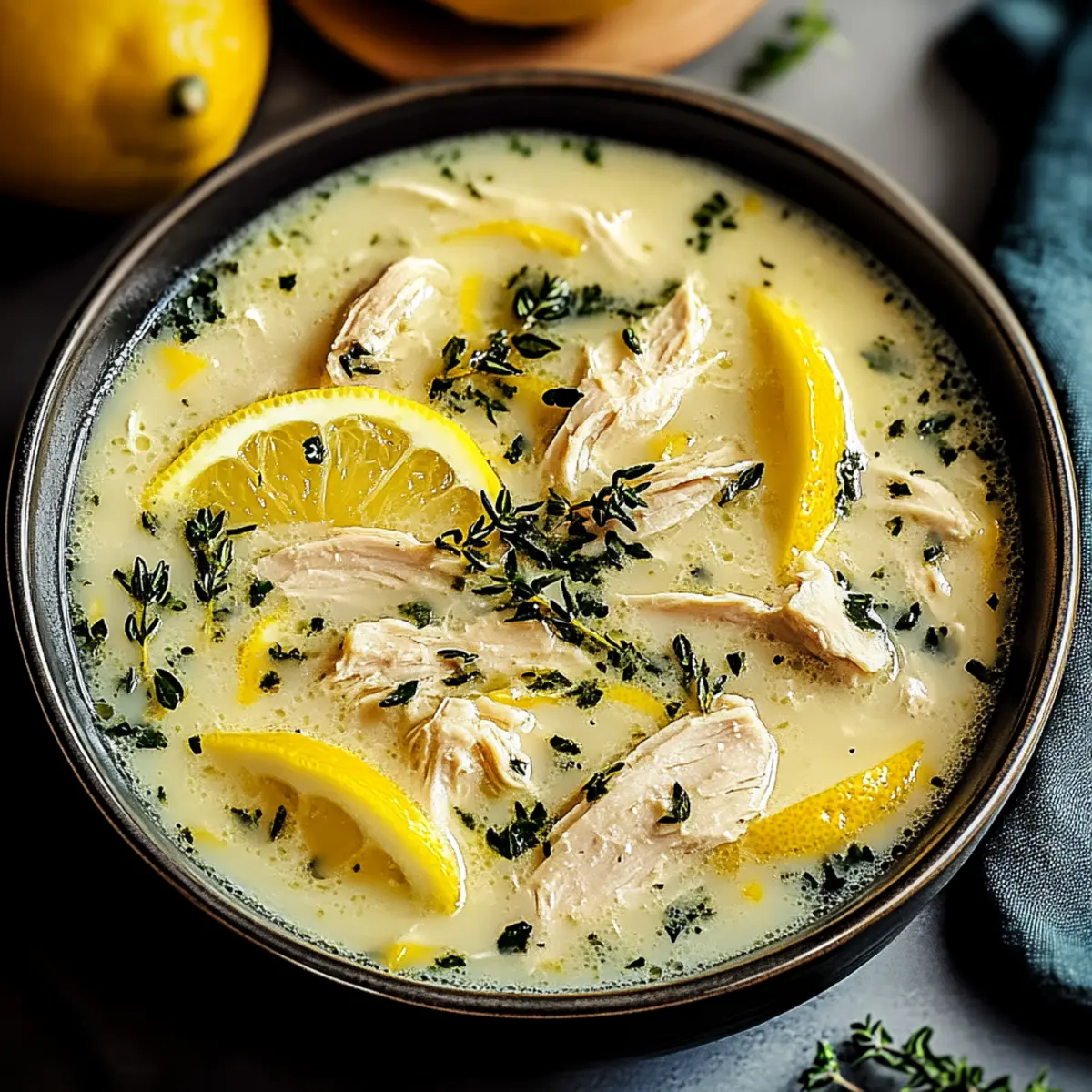 Avgolemono Lemon Chicken Soup