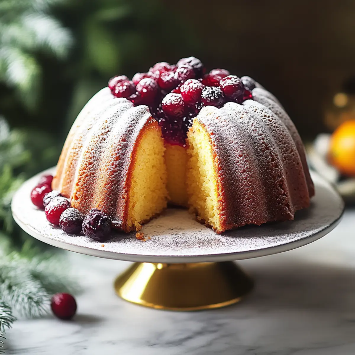 Cranberry Orange Bundt Cake