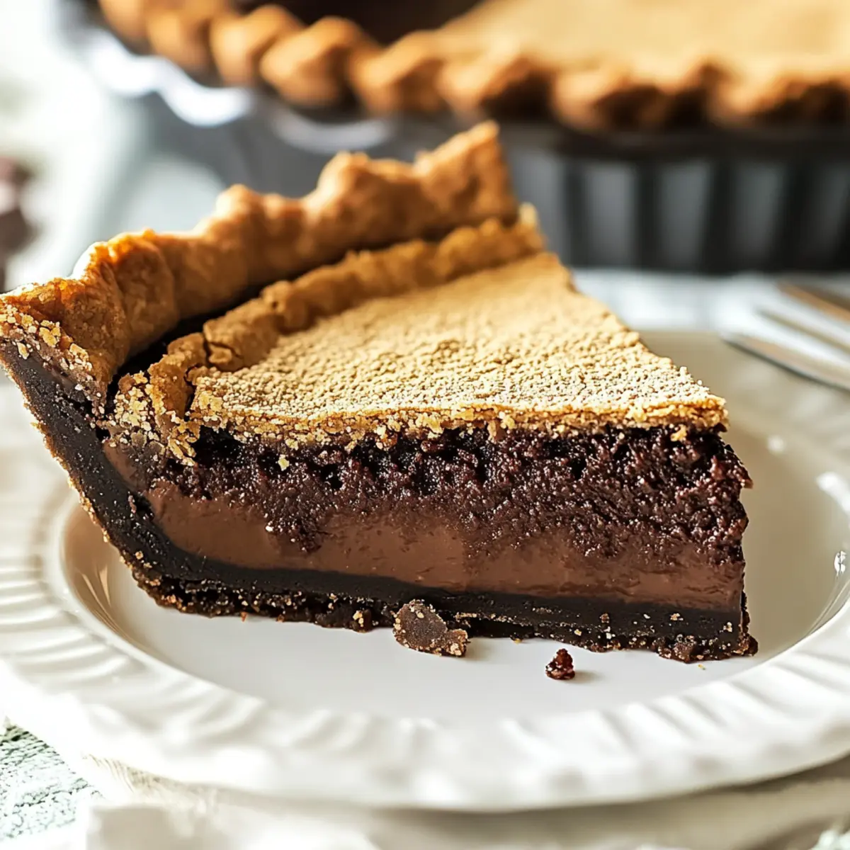 Christmas Chocolate Chess Pie