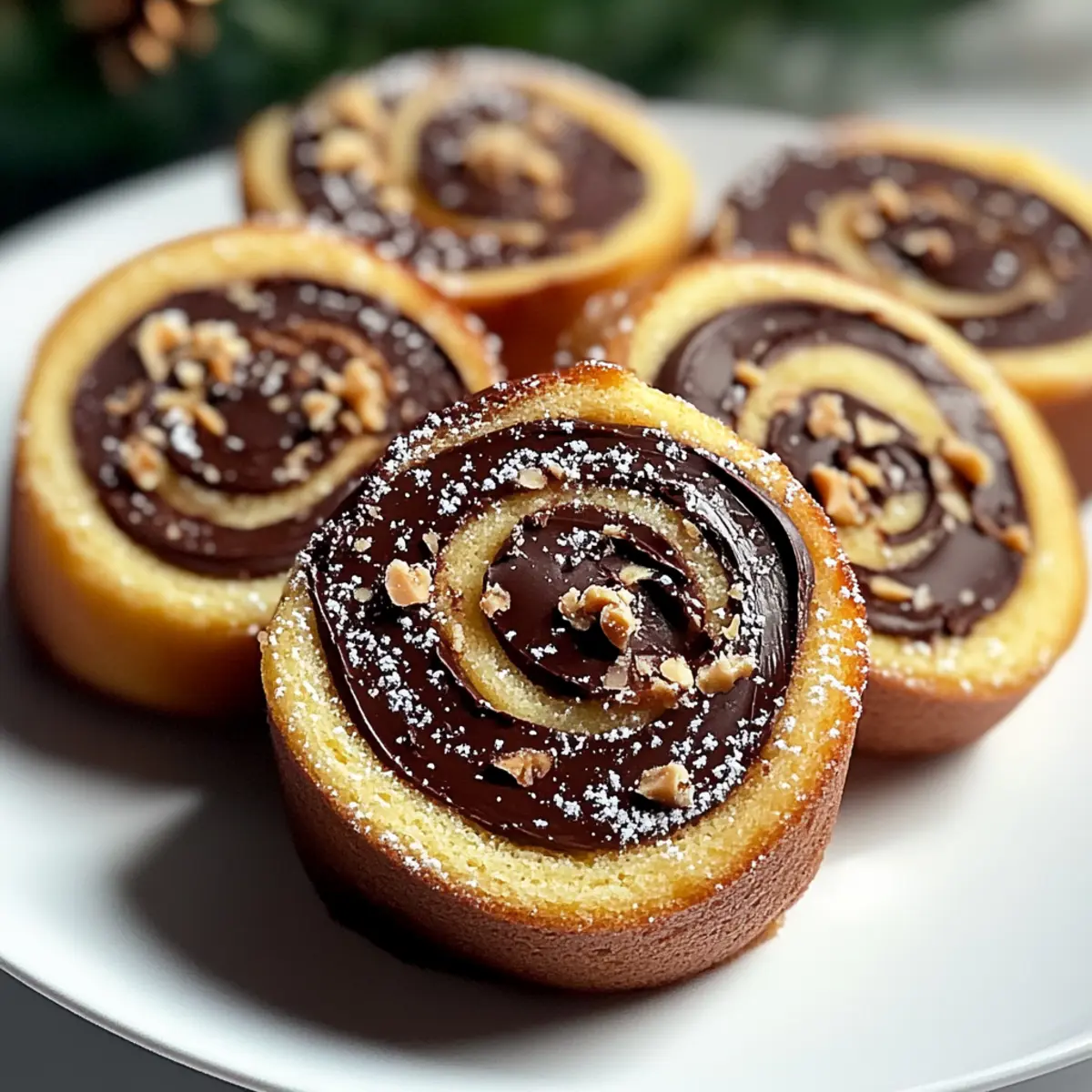 Christmas Chocolate Peanut Butter Pinwheels