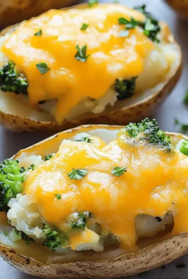 Broccoli Cheddar Twice Baked Potatoes