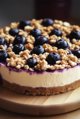 Blueberry Crumble Cheesecake