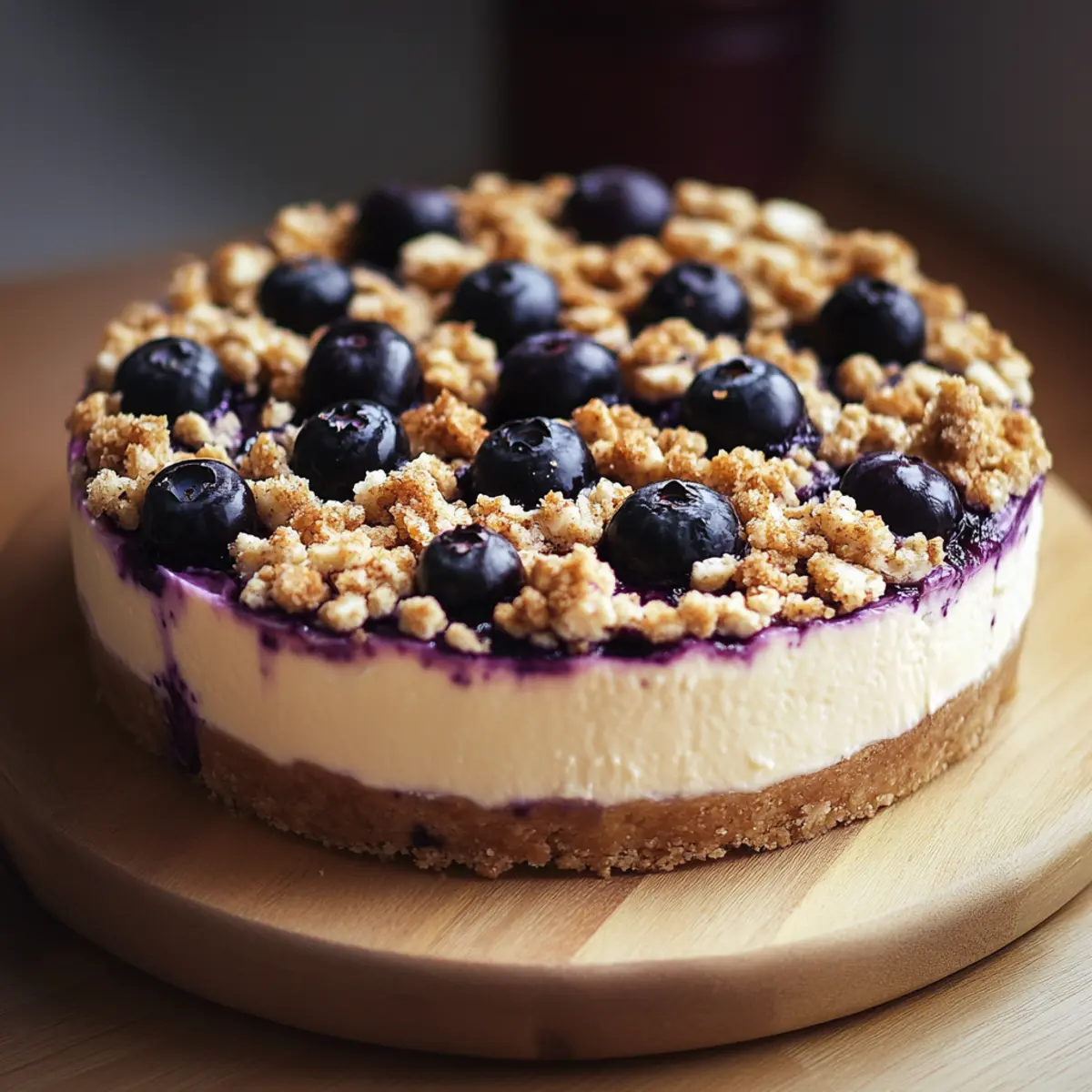 Blueberry Crumble Cheesecake