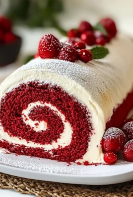 Christmas Red Velvet Cake Roll