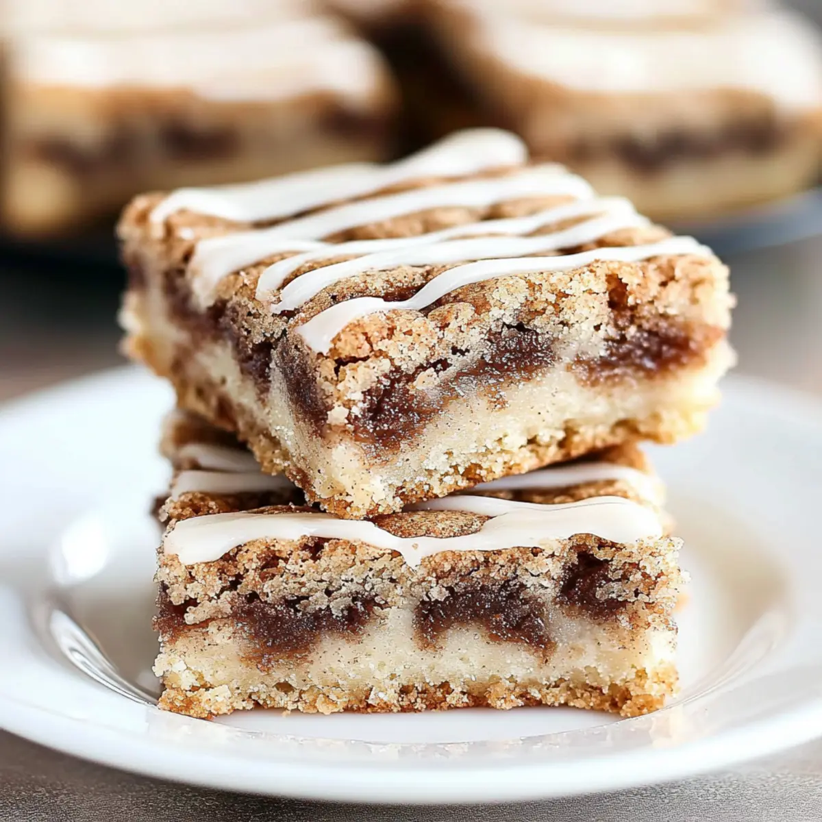 Christmas Cinnamon Roll Blondies