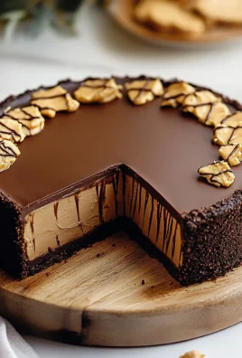 Holiday Chocolate Peanut Butter Cheesecake