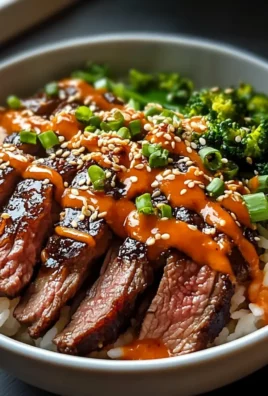 Korean BBQ Beef Steak Rice Bowls