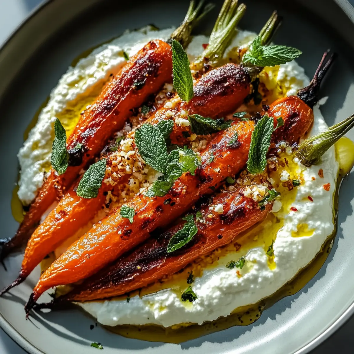 Roasted Carrots With Whipped Ricotta