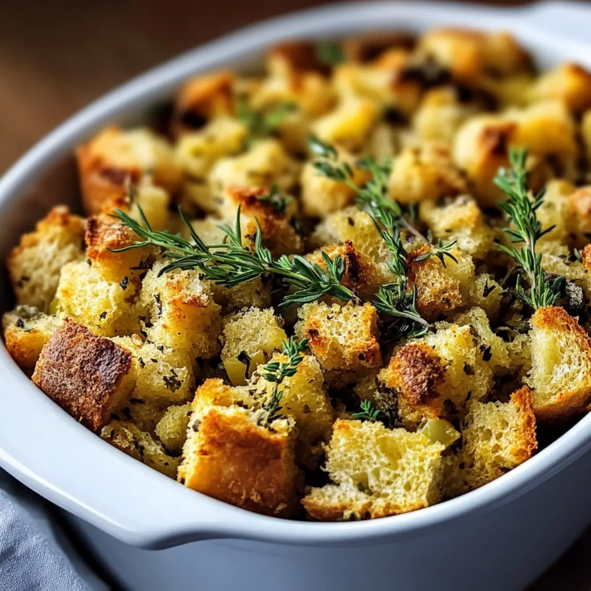 Classic Bread Stuffing With Fresh Herbs