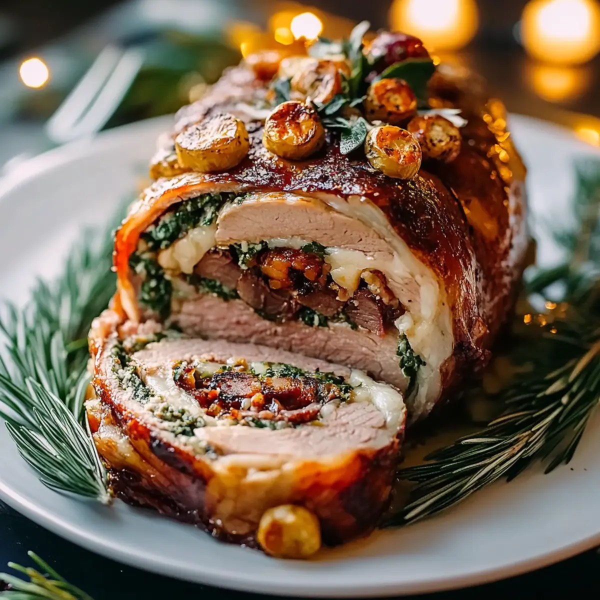 Christmas Stuffed Beef Roast