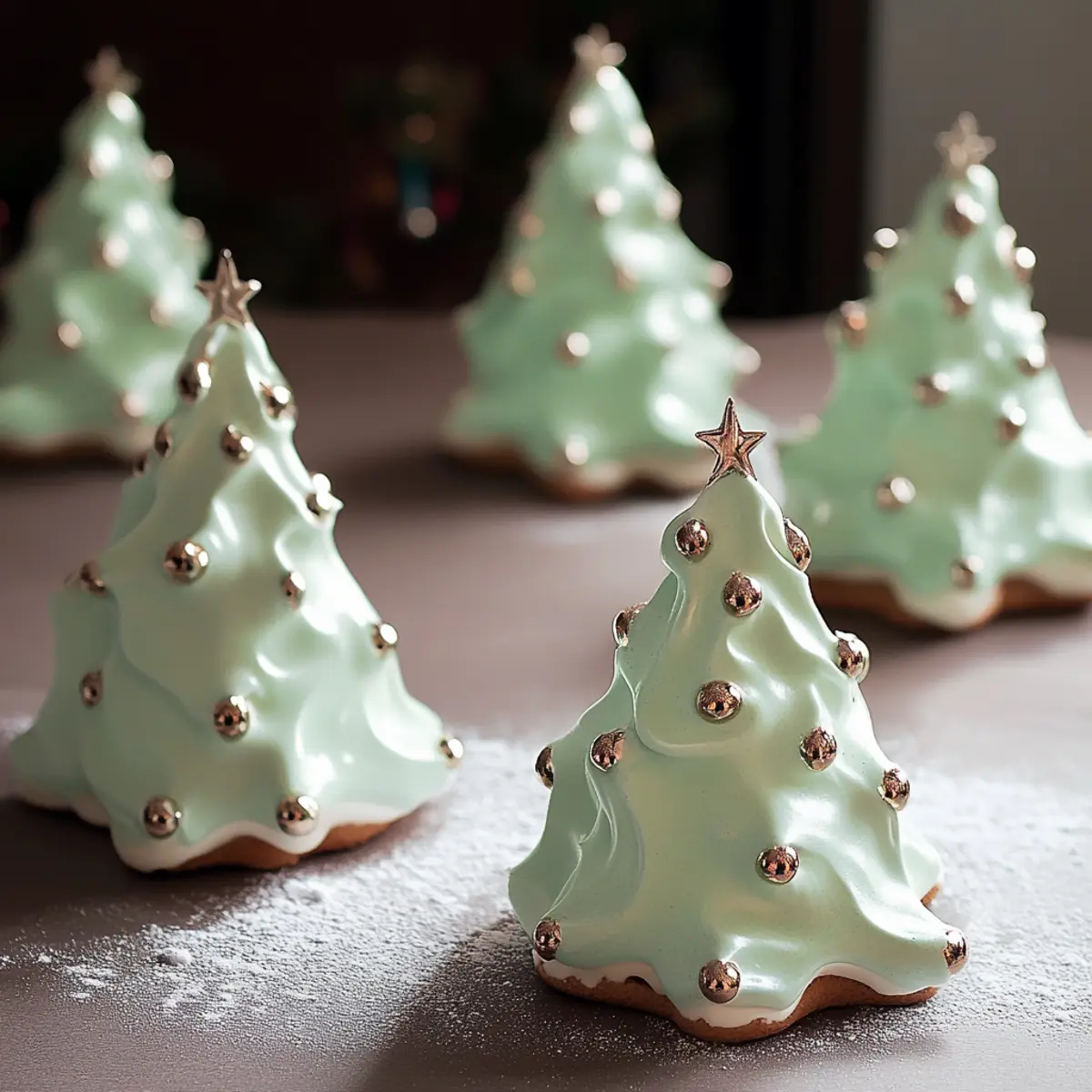 Meringue Christmas Trees