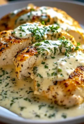 Baked Caesar Chicken With Creamy Parmesan Sauce