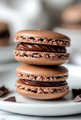 Holiday Chocolate Macarons
