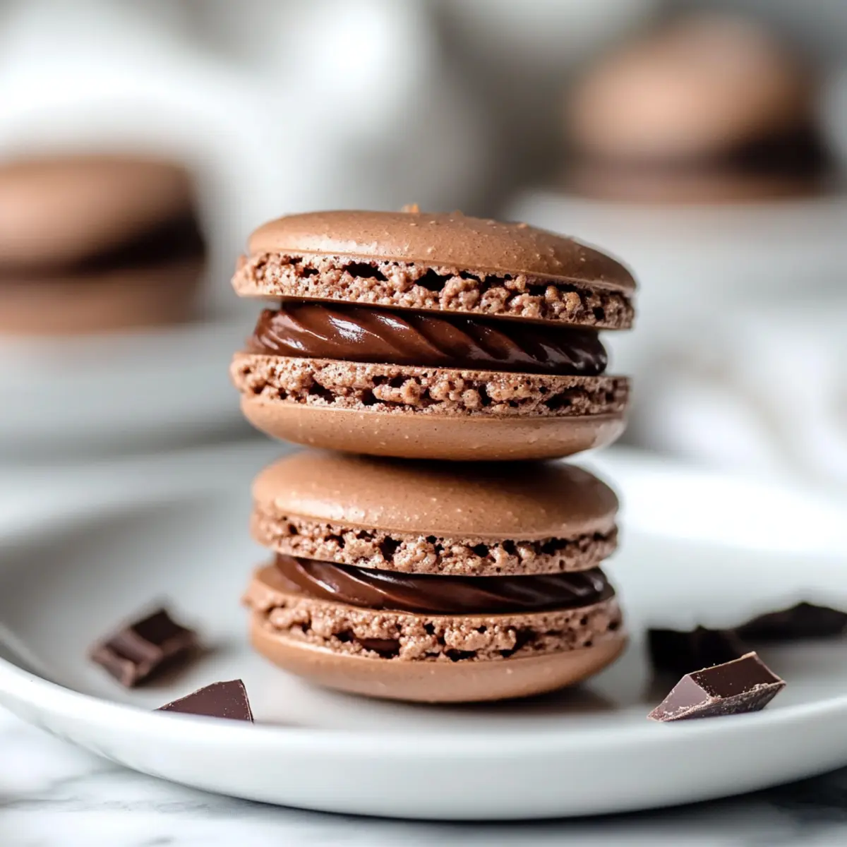 Holiday Chocolate Macarons