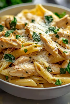 Healthy Garlic Parmesan Chicken Pasta