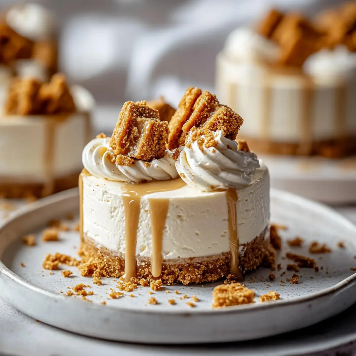 No Bake Biscoff Cheesecake