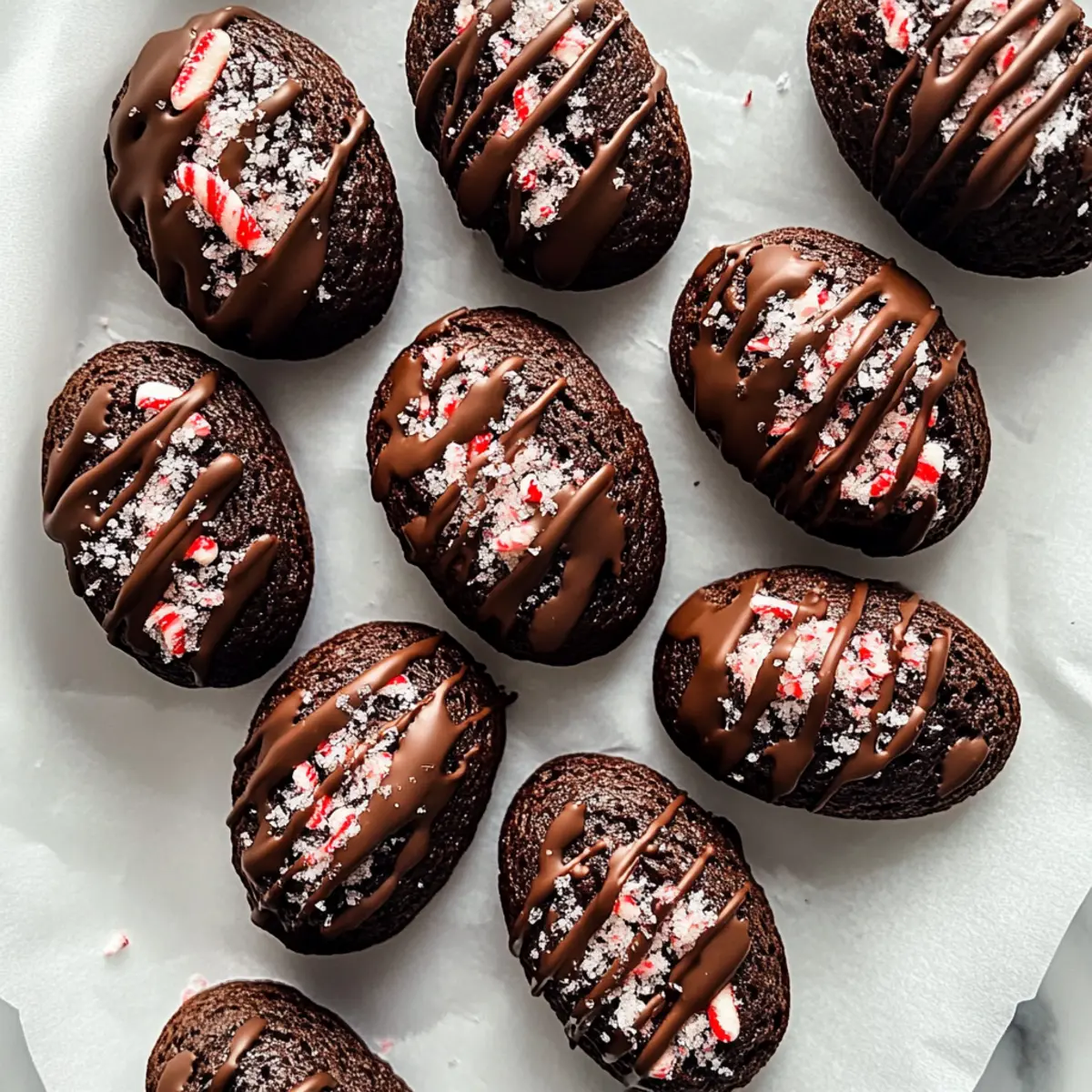 Chocolate Peppermint Madeleines