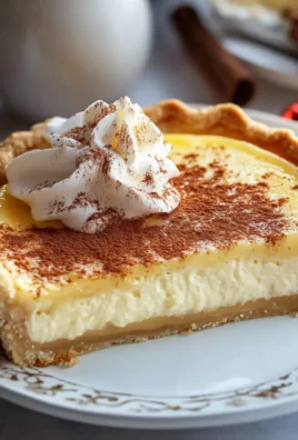 Creamy Christmas Eve Cinnamon Vanilla Custard Pie