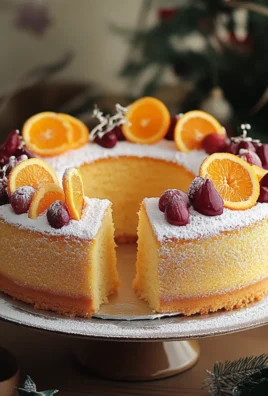Christmas Orange Chiffon Cake
