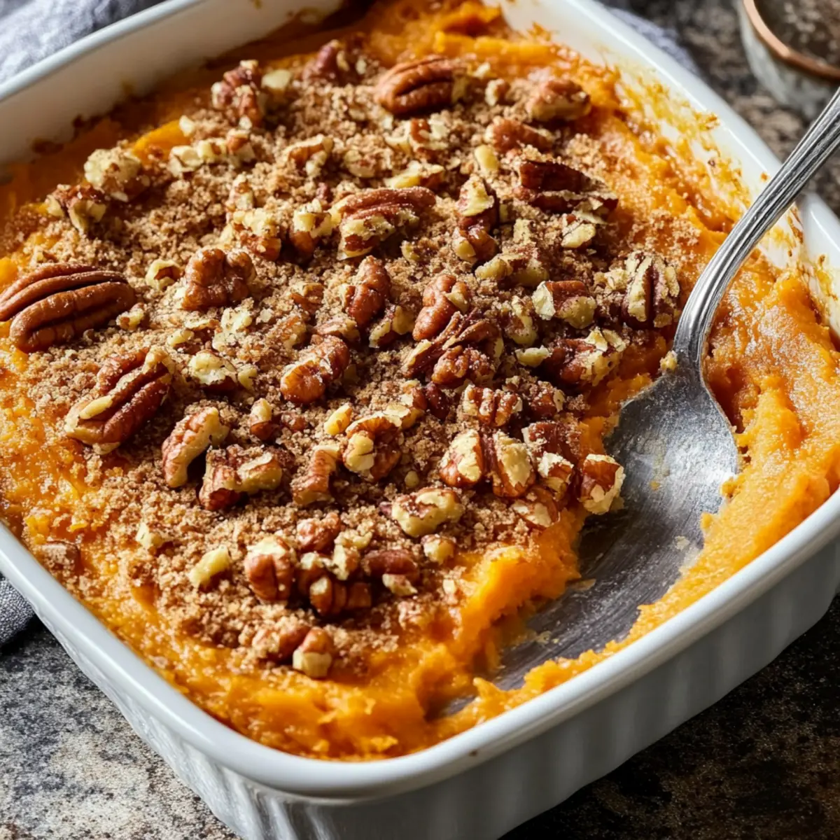 Sweet Potato Casserole with Pecans