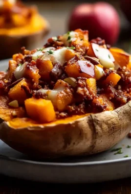 Apple Spiced Stuffed Sweet Potatoes