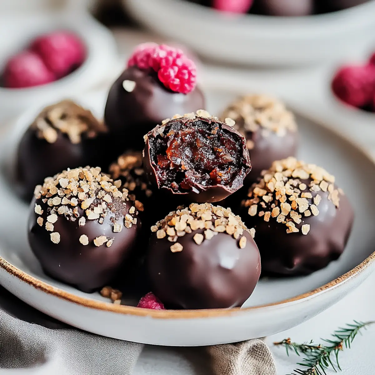 Christmas Gluten & Dairy Free Chocolate Date Balls