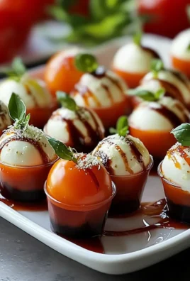 Christmas Mini Caprese Salad Cups