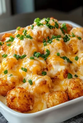 Cheddar Ranch Chicken Tater Tot Bake