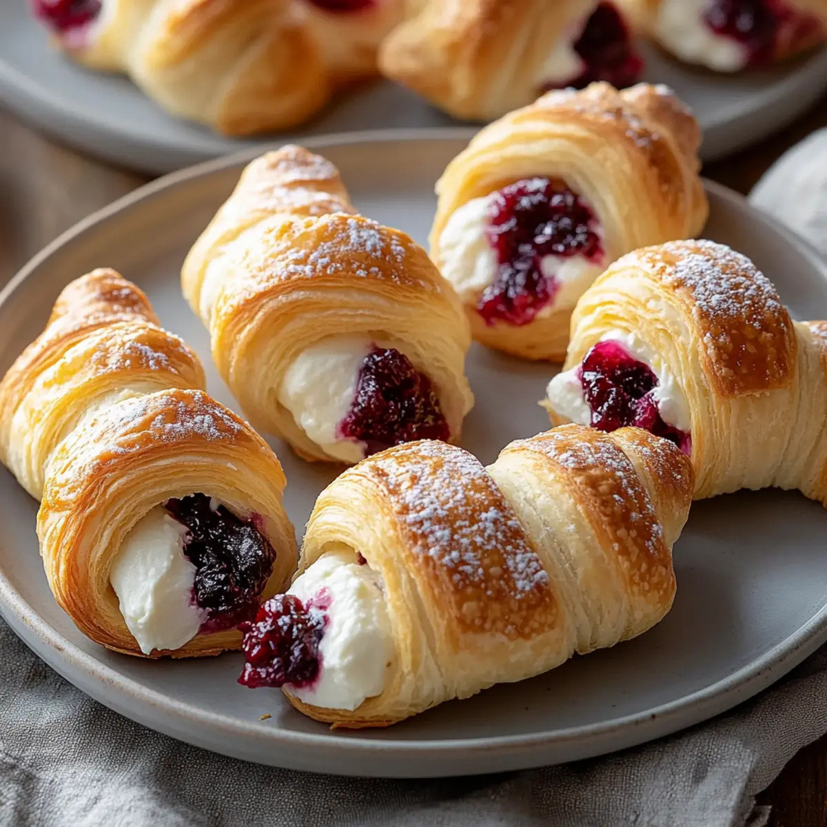 Cranberry Cream Cheese Crescent Bites