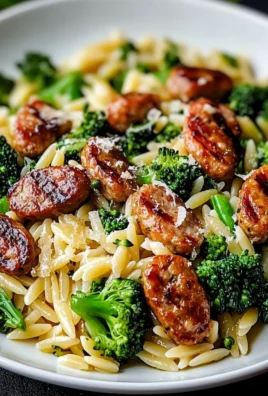 Chicken Sausage and Broccoli Orzo