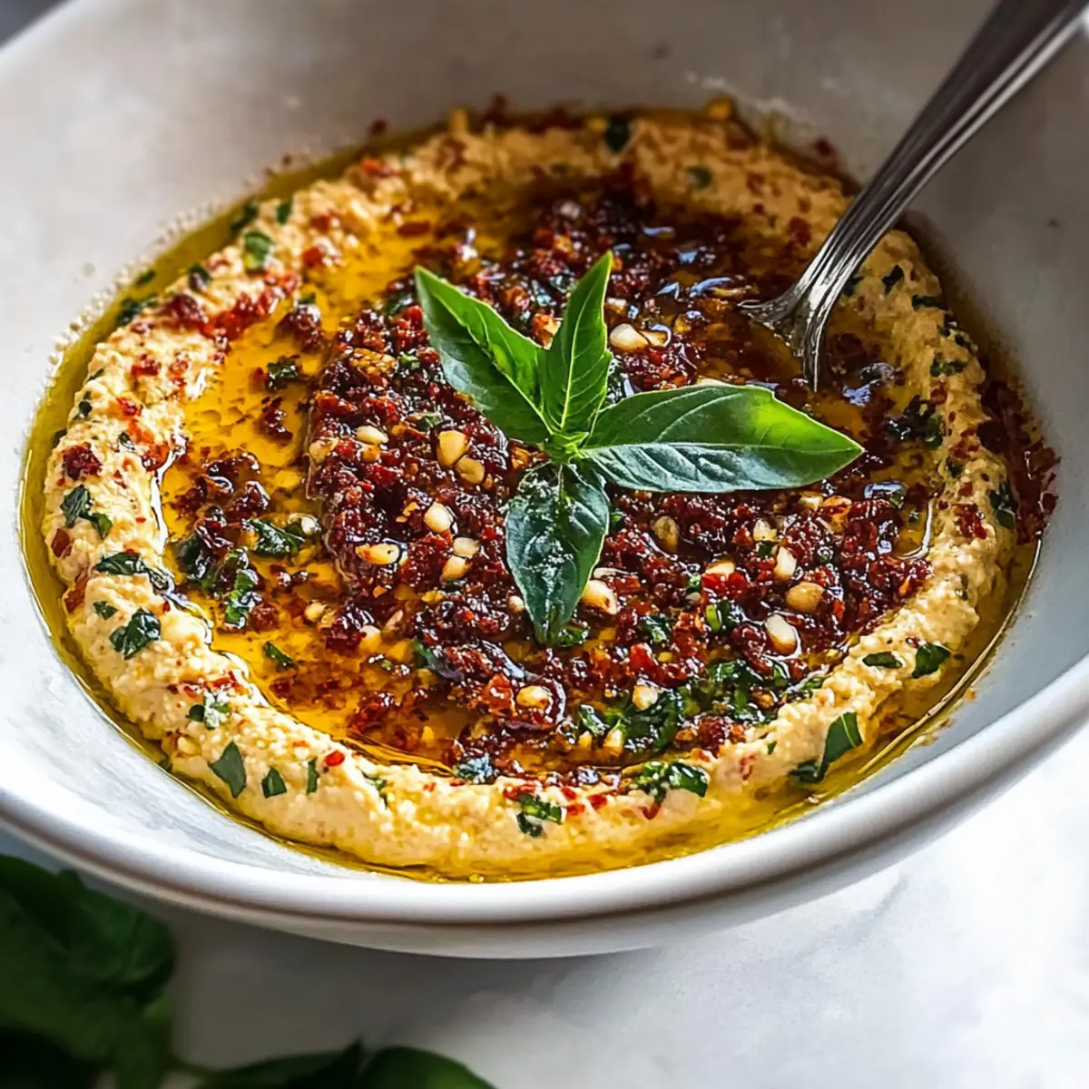 Mediterranean Sun Dried Tomato Garlic Olive Oil Dip