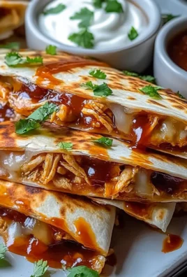 Hot Honey BBQ Chicken Quesadillas