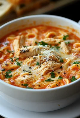 Crockpot Chicken Parmesan Soup
