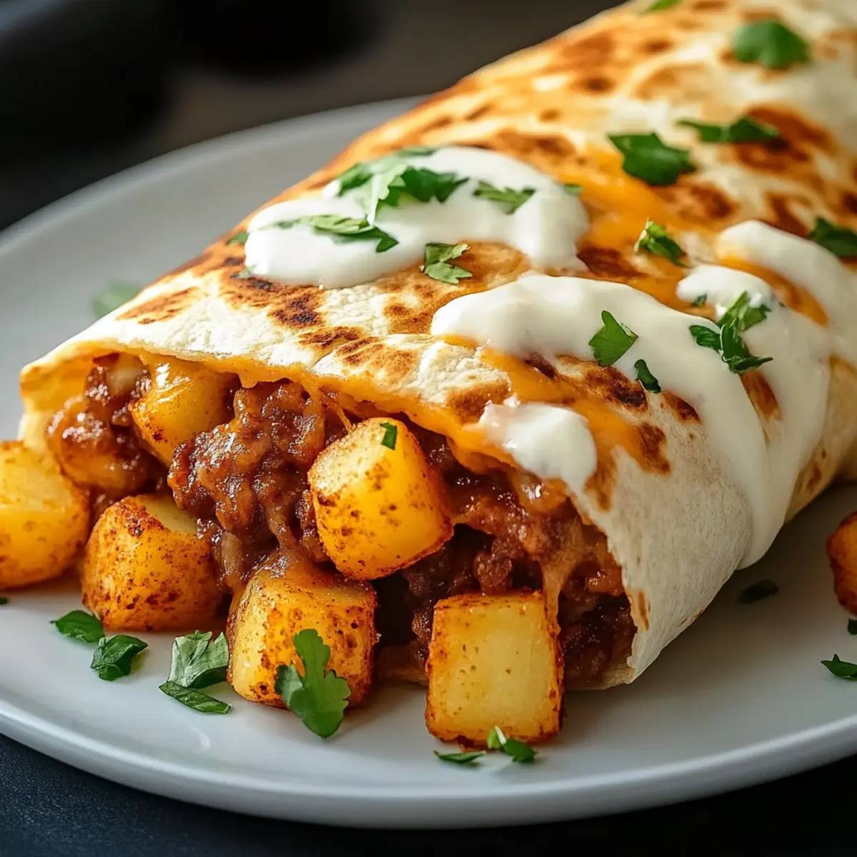 Cheesy Potato Burritos