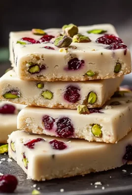 Cranberry Pistachio Shortbread Cookies