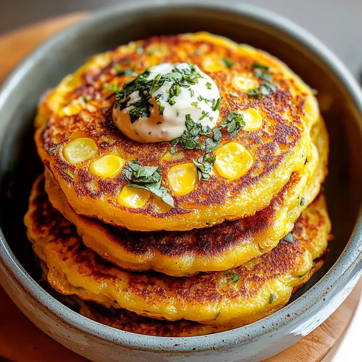 Venezuelan Sweet Corn Cachapas