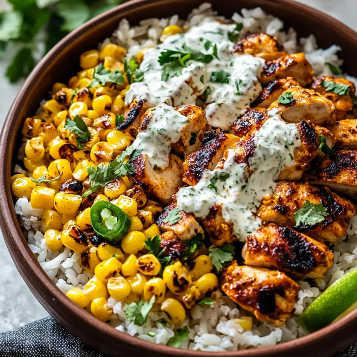 Tasty Street Corn Chicken Bowl Recipe