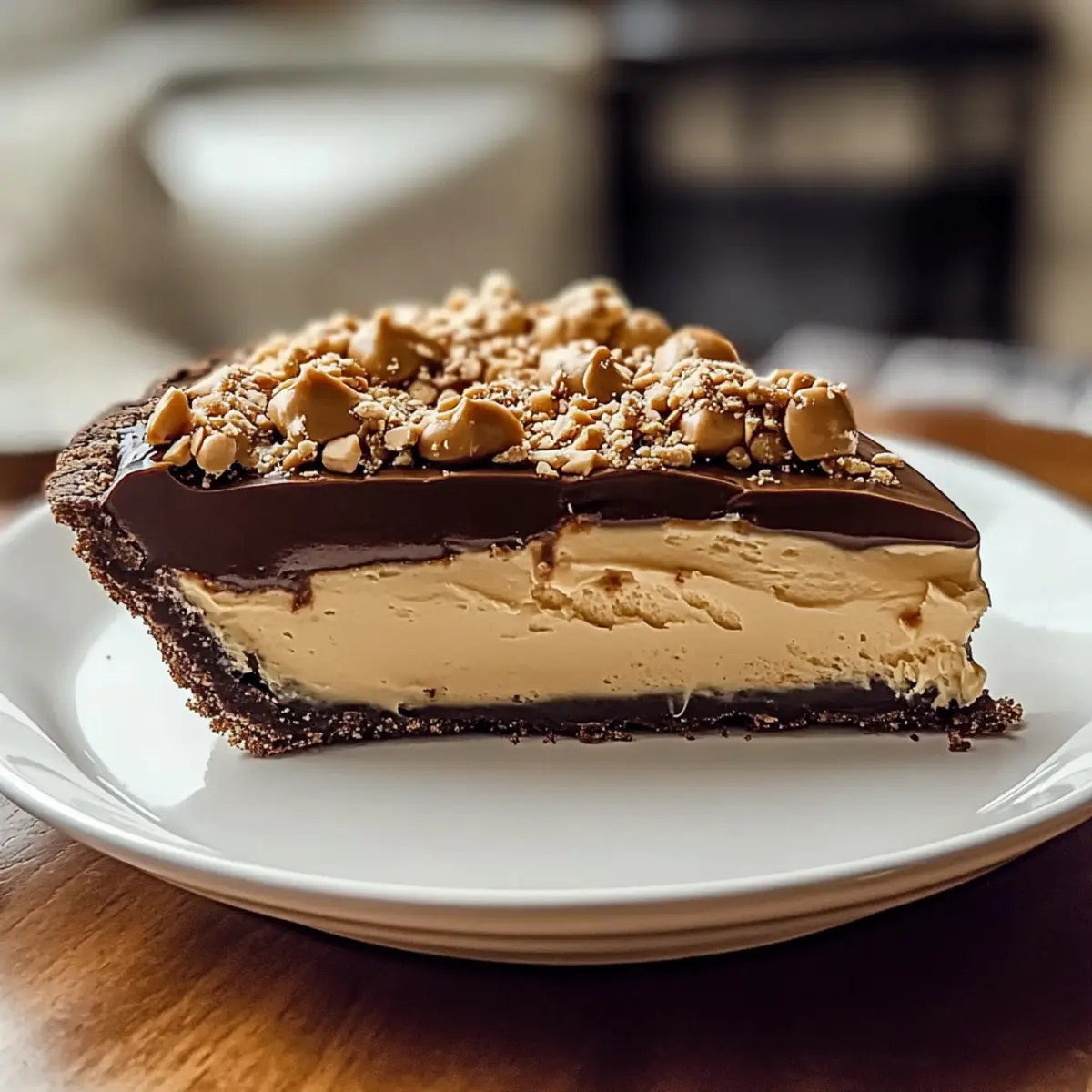 Chocolate Peanut Butter Cream Pie