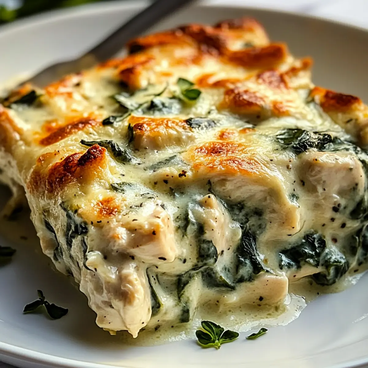Creamy Chicken and Spinach Casserole
