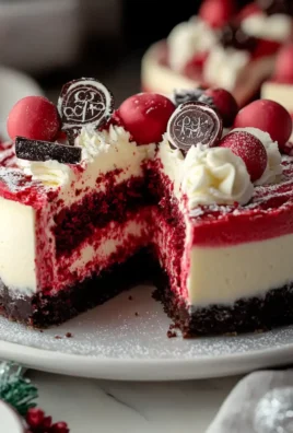 Christmas Red Velvet Cheesecake